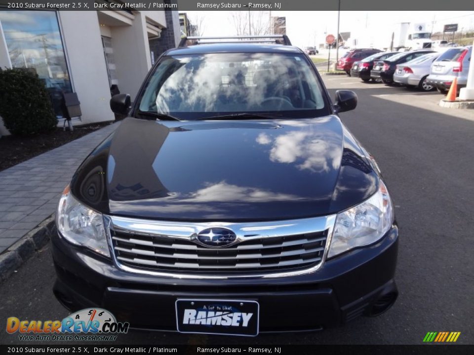 2010 Subaru Forester 2.5 X Dark Gray Metallic / Platinum Photo #12