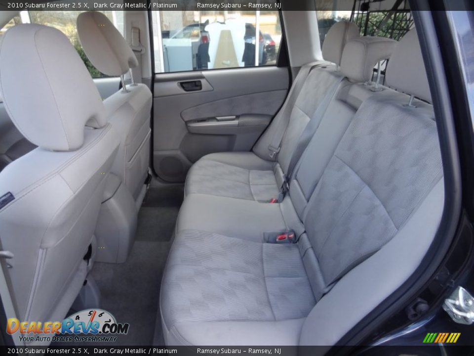 Rear Seat of 2010 Subaru Forester 2.5 X Photo #16