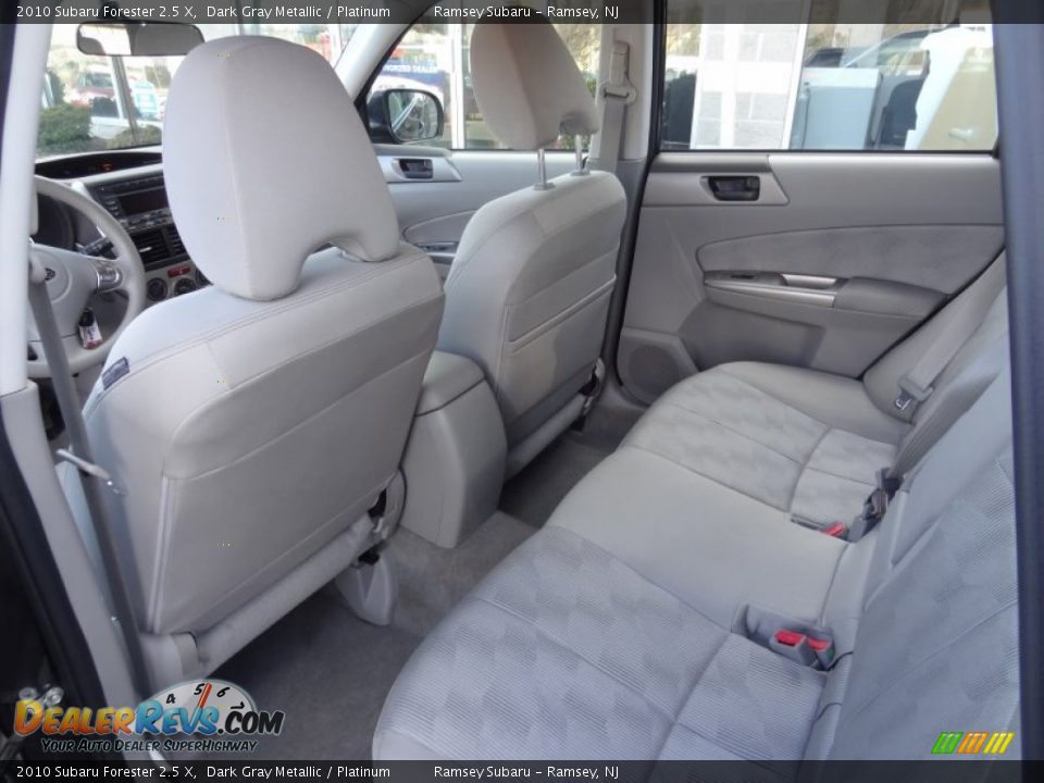 Rear Seat of 2010 Subaru Forester 2.5 X Photo #17