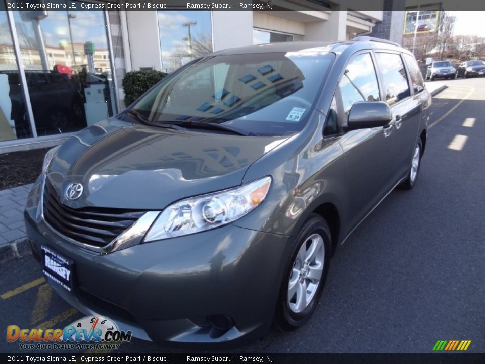 2011 Toyota Sienna LE Cypress Green Pearl / Bisque Photo #1