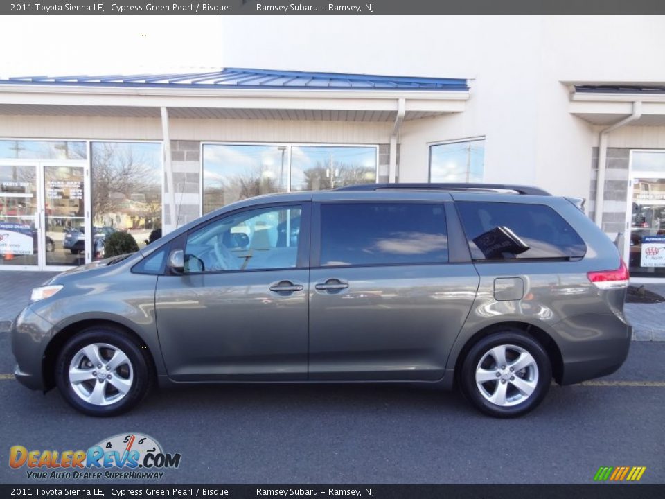 2011 Toyota Sienna LE Cypress Green Pearl / Bisque Photo #3