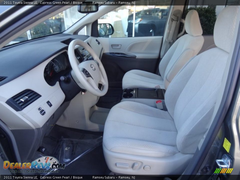 Bisque Interior - 2011 Toyota Sienna LE Photo #14