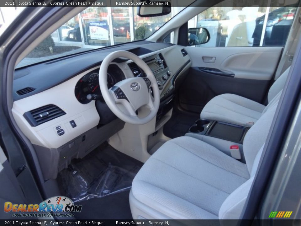 Bisque Interior - 2011 Toyota Sienna LE Photo #15