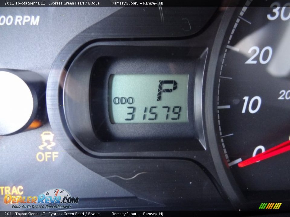 2011 Toyota Sienna LE Cypress Green Pearl / Bisque Photo #31