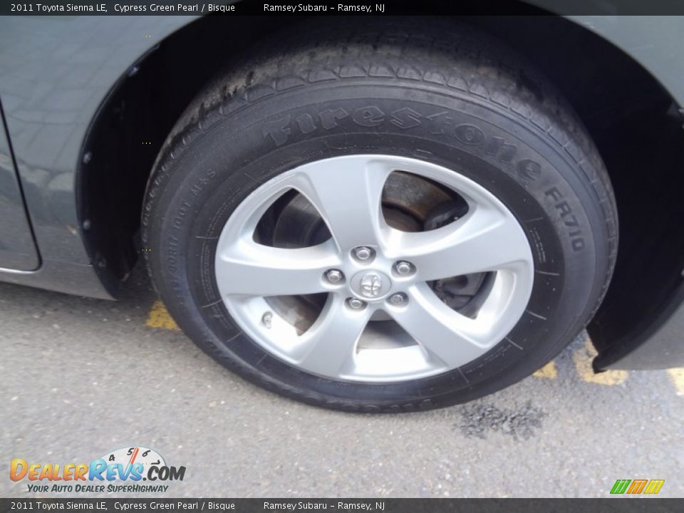 2011 Toyota Sienna LE Cypress Green Pearl / Bisque Photo #36