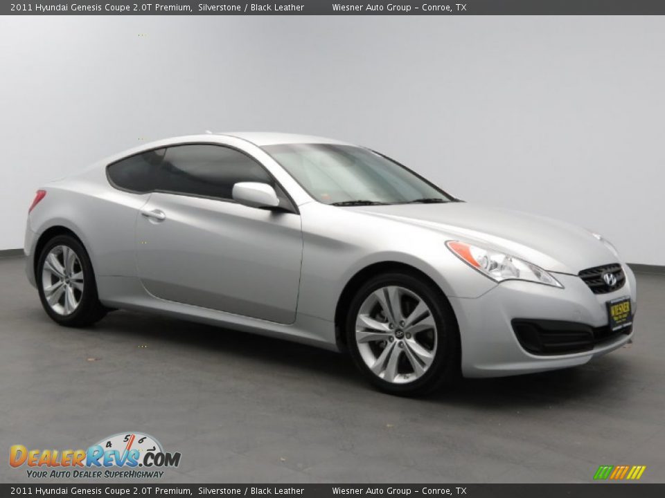 2011 Hyundai Genesis Coupe 2.0T Premium Silverstone / Black Leather Photo #3