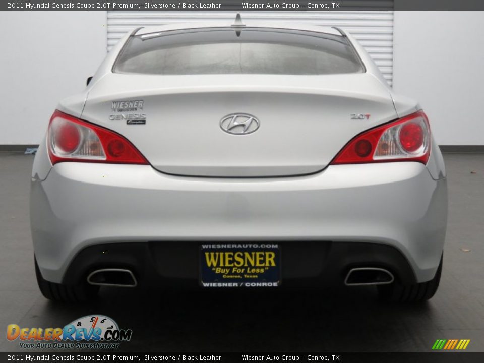 2011 Hyundai Genesis Coupe 2.0T Premium Silverstone / Black Leather Photo #6