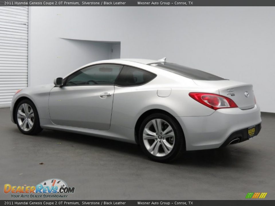 2011 Hyundai Genesis Coupe 2.0T Premium Silverstone / Black Leather Photo #7