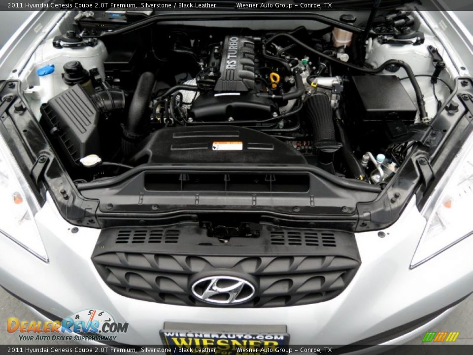 2011 Hyundai Genesis Coupe 2.0T Premium Silverstone / Black Leather Photo #10
