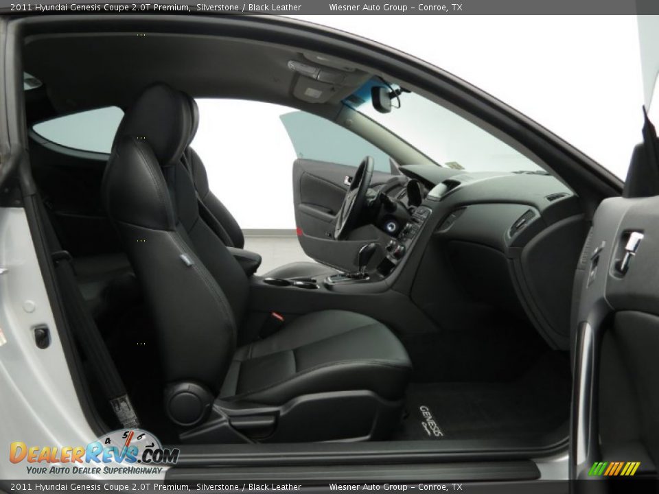 2011 Hyundai Genesis Coupe 2.0T Premium Silverstone / Black Leather Photo #14