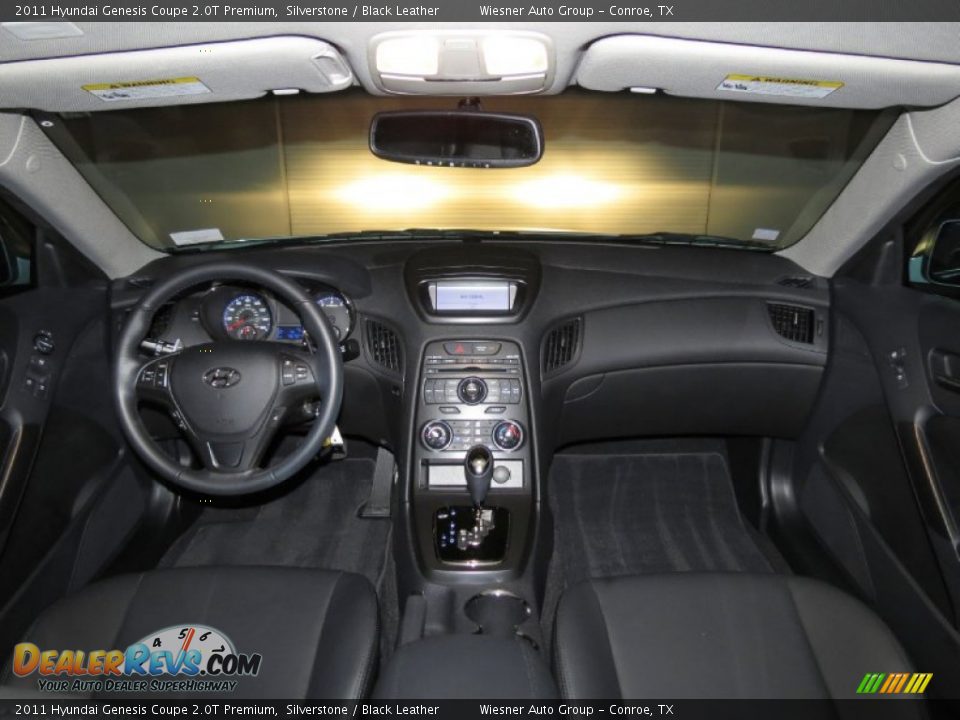 2011 Hyundai Genesis Coupe 2.0T Premium Silverstone / Black Leather Photo #16