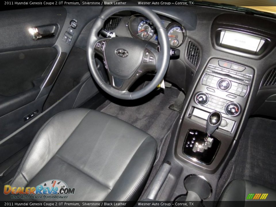 2011 Hyundai Genesis Coupe 2.0T Premium Silverstone / Black Leather Photo #17