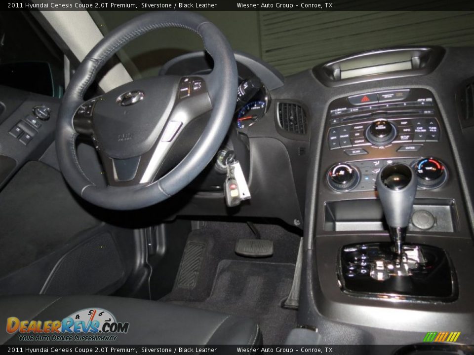 2011 Hyundai Genesis Coupe 2.0T Premium Silverstone / Black Leather Photo #18