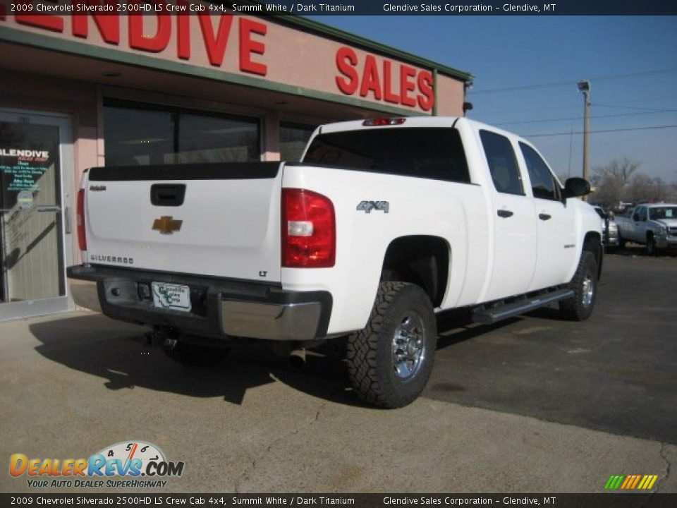 2009 Chevrolet Silverado 2500HD LS Crew Cab 4x4 Summit White / Dark Titanium Photo #6