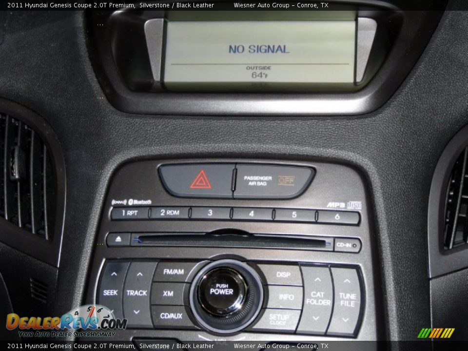 2011 Hyundai Genesis Coupe 2.0T Premium Silverstone / Black Leather Photo #21