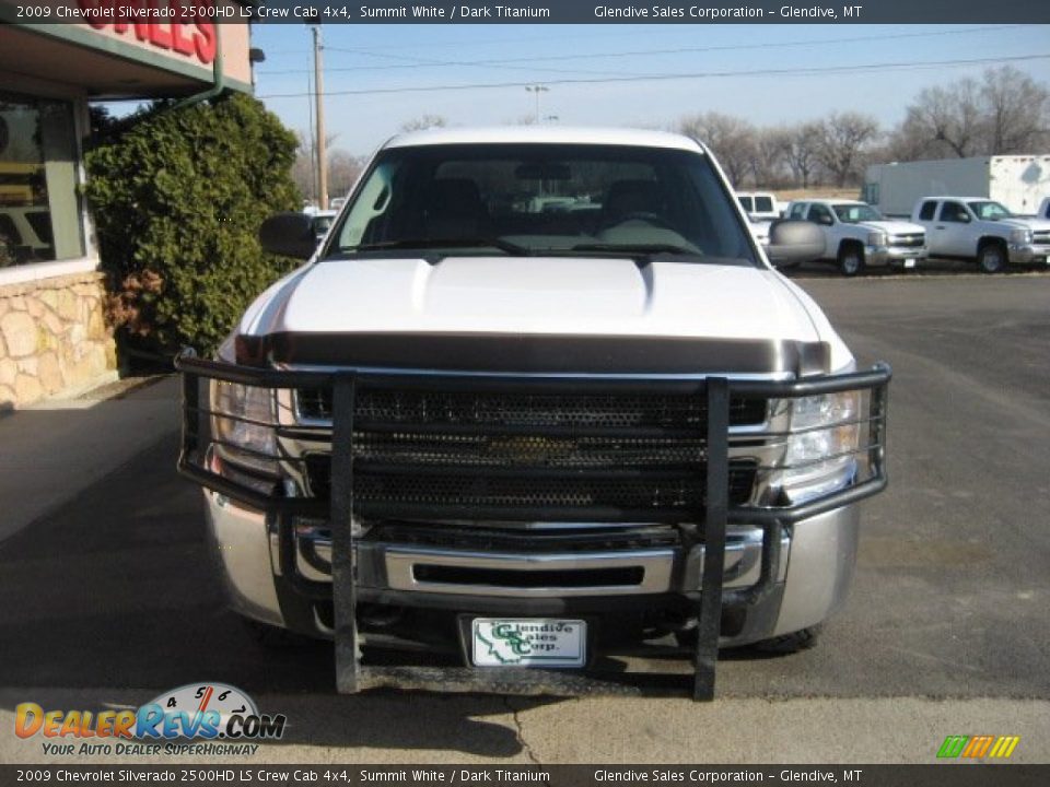 2009 Chevrolet Silverado 2500HD LS Crew Cab 4x4 Summit White / Dark Titanium Photo #11
