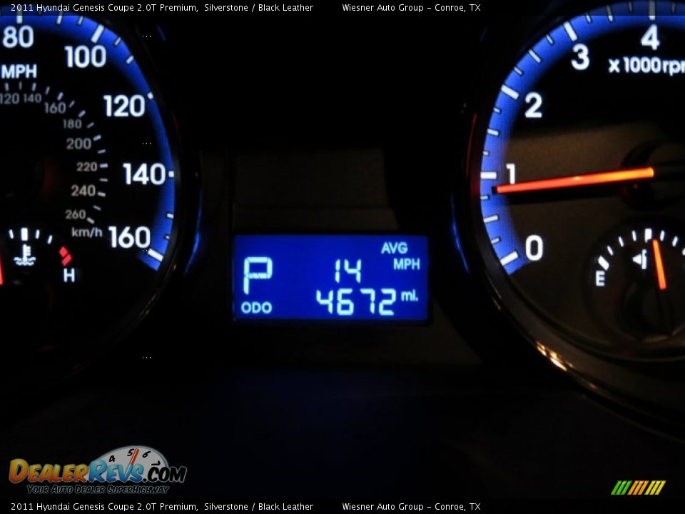 2011 Hyundai Genesis Coupe 2.0T Premium Silverstone / Black Leather Photo #25