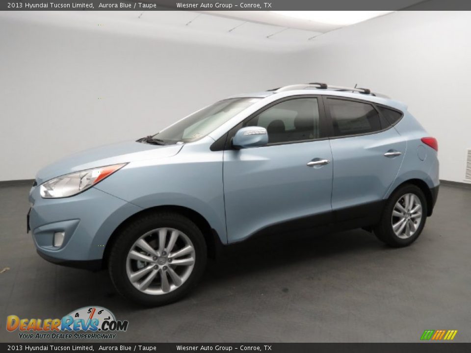 2013 Hyundai Tucson Limited Aurora Blue / Taupe Photo #1