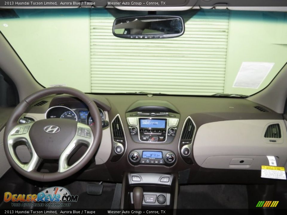 2013 Hyundai Tucson Limited Aurora Blue / Taupe Photo #3