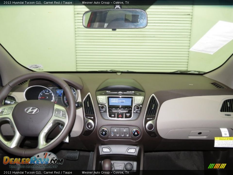 2013 Hyundai Tucson GLS Garnet Red / Taupe Photo #3