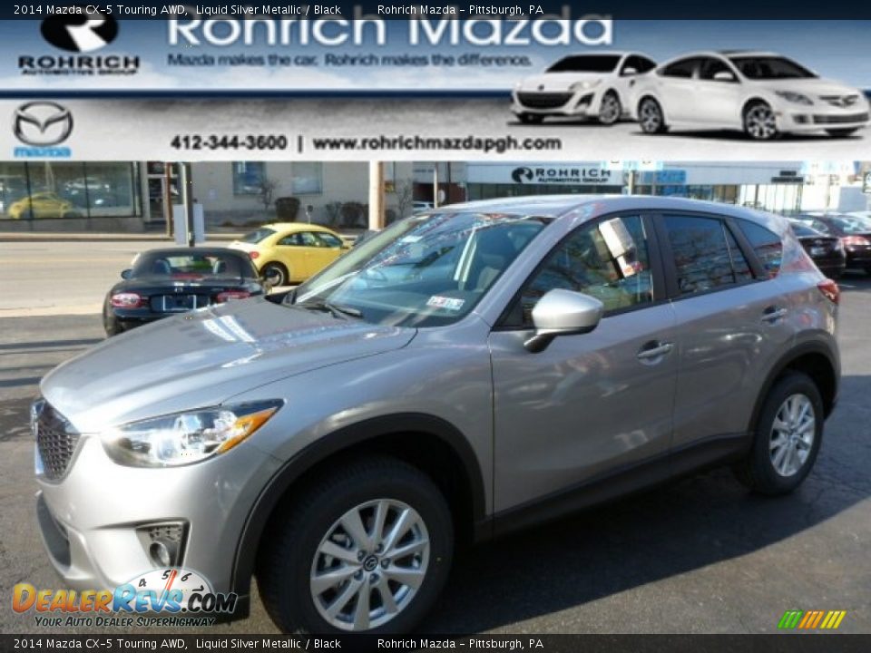 2014 Mazda CX-5 Touring AWD Liquid Silver Metallic / Black Photo #1