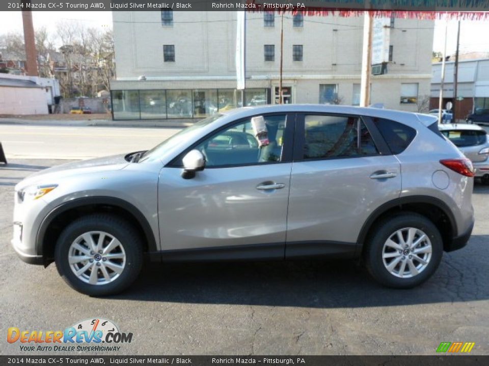 2014 Mazda CX-5 Touring AWD Liquid Silver Metallic / Black Photo #2