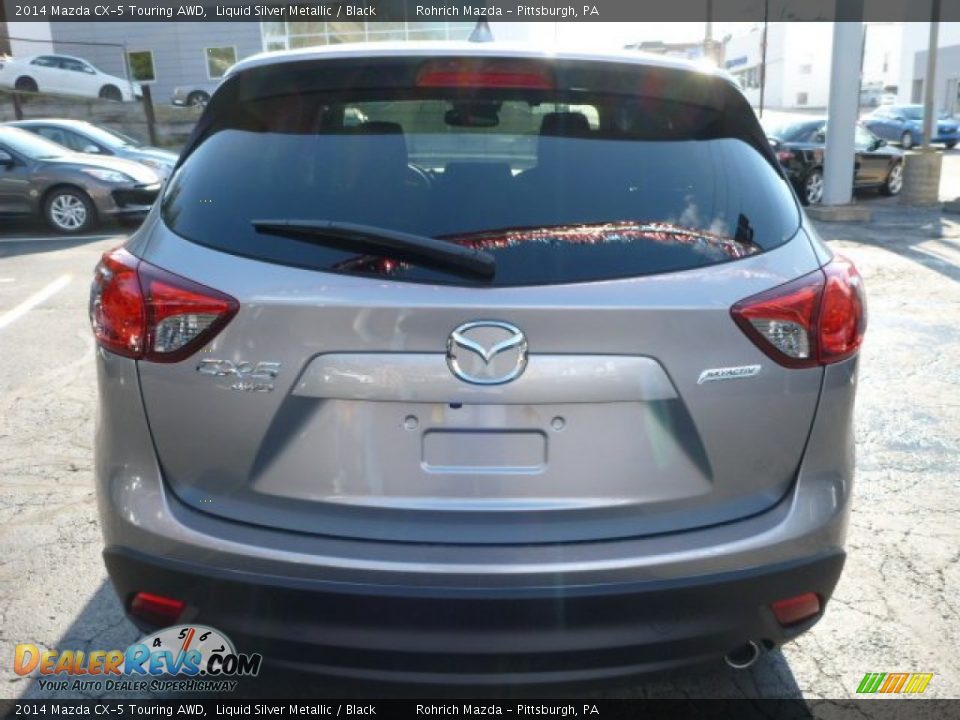 2014 Mazda CX-5 Touring AWD Liquid Silver Metallic / Black Photo #4