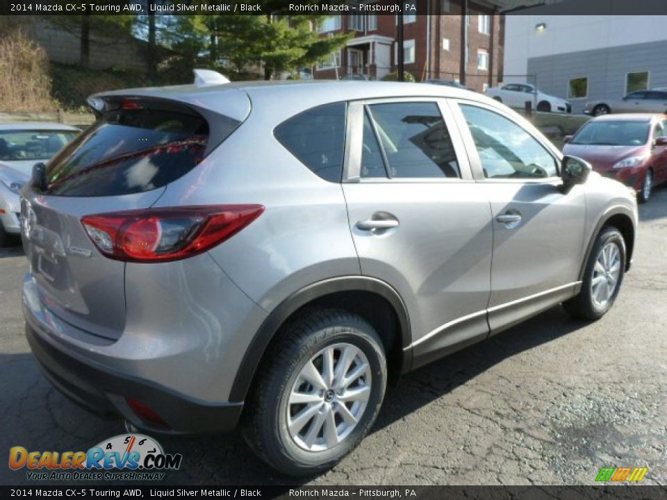 2014 Mazda CX-5 Touring AWD Liquid Silver Metallic / Black Photo #5