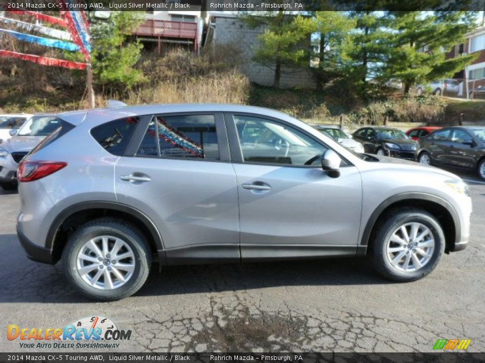 2014 Mazda CX-5 Touring AWD Liquid Silver Metallic / Black Photo #6