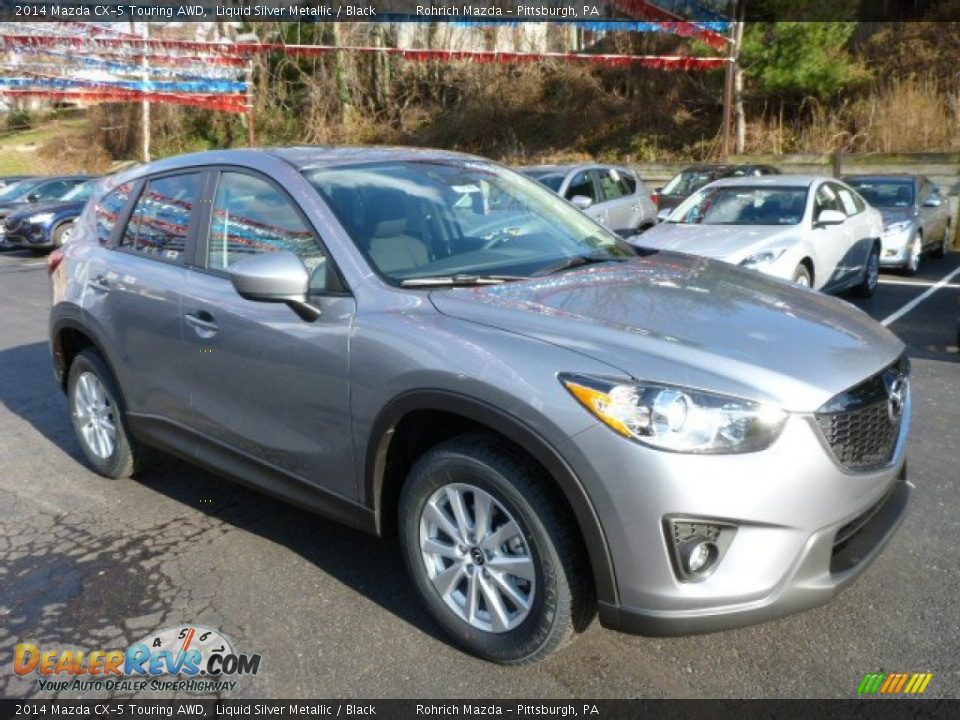 2014 Mazda CX-5 Touring AWD Liquid Silver Metallic / Black Photo #7