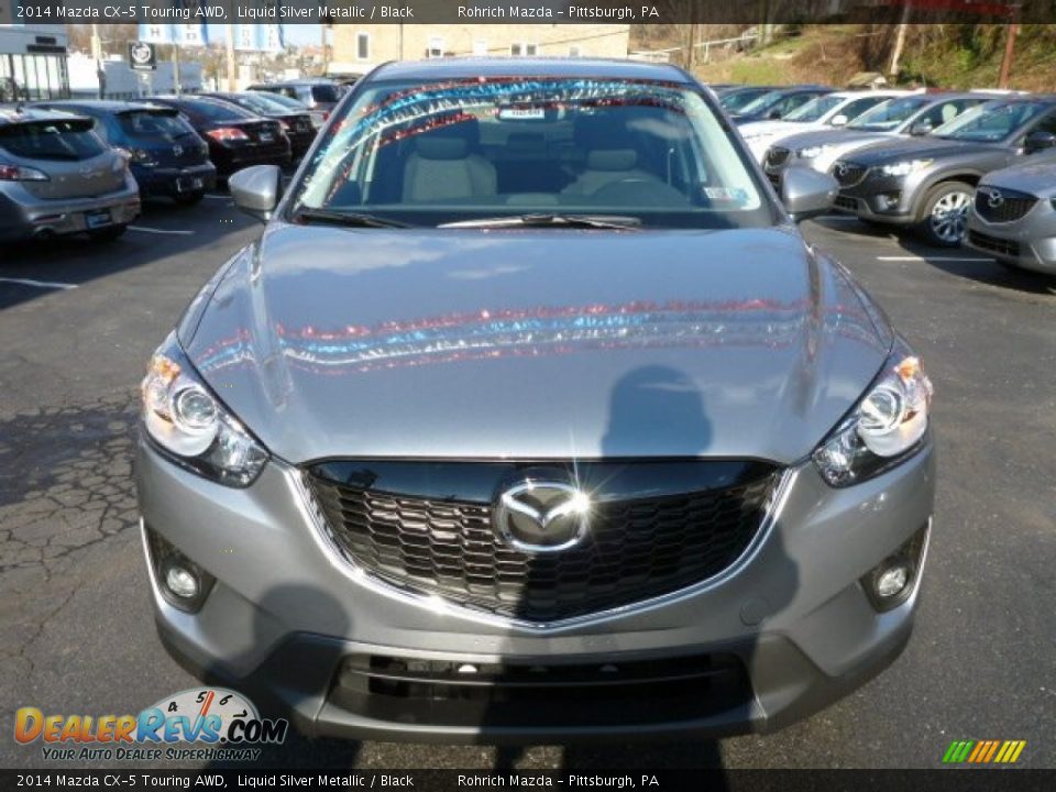 2014 Mazda CX-5 Touring AWD Liquid Silver Metallic / Black Photo #8