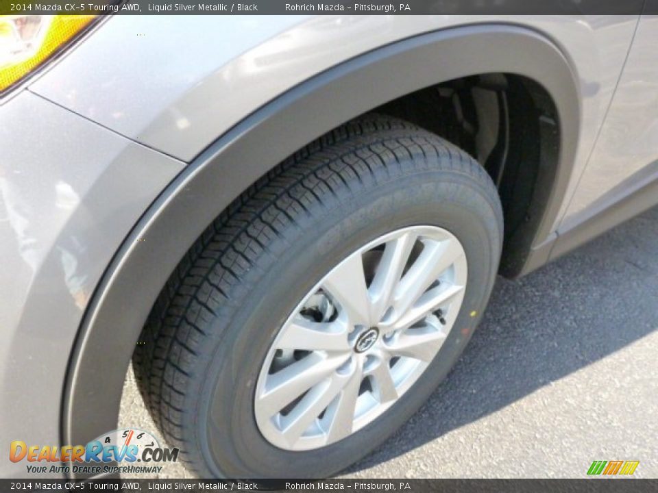 2014 Mazda CX-5 Touring AWD Liquid Silver Metallic / Black Photo #9