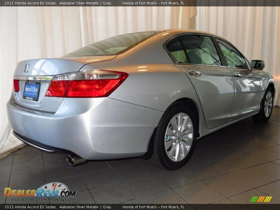 2013 Honda Accord EX Sedan Alabaster Silver Metallic / Gray Photo #3