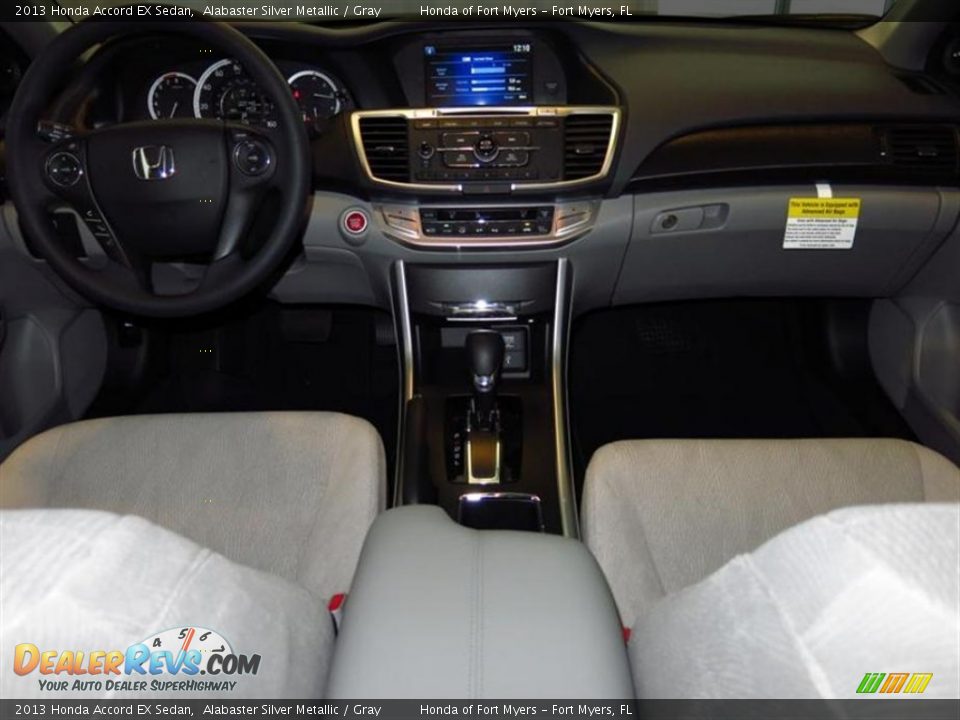 2013 Honda Accord EX Sedan Alabaster Silver Metallic / Gray Photo #4
