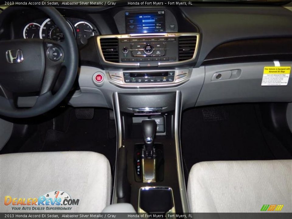 2013 Honda Accord EX Sedan Alabaster Silver Metallic / Gray Photo #6