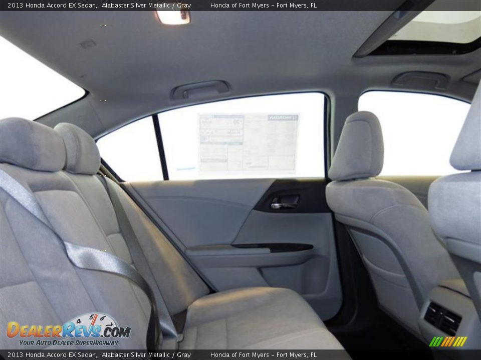 2013 Honda Accord EX Sedan Alabaster Silver Metallic / Gray Photo #8
