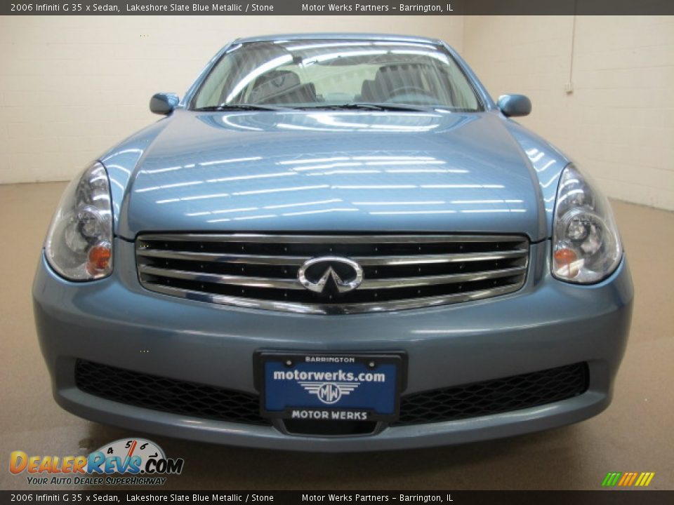 2006 Infiniti G 35 x Sedan Lakeshore Slate Blue Metallic / Stone Photo #2