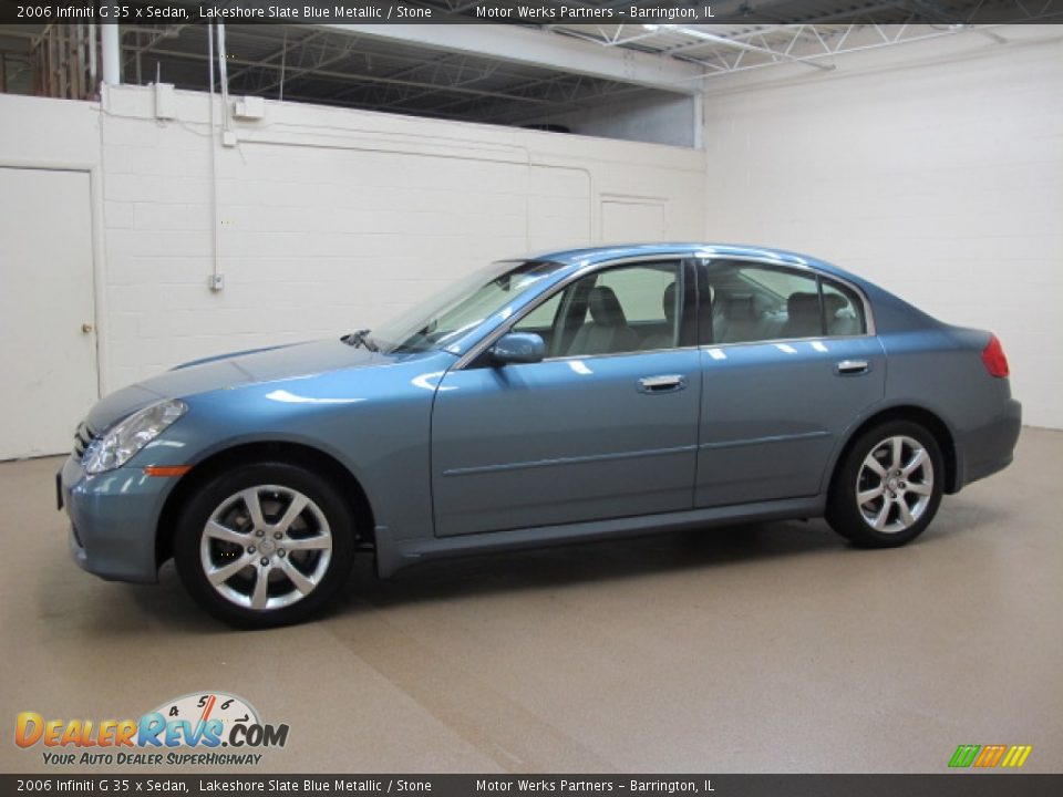 Lakeshore Slate Blue Metallic 2006 Infiniti G 35 x Sedan Photo #4