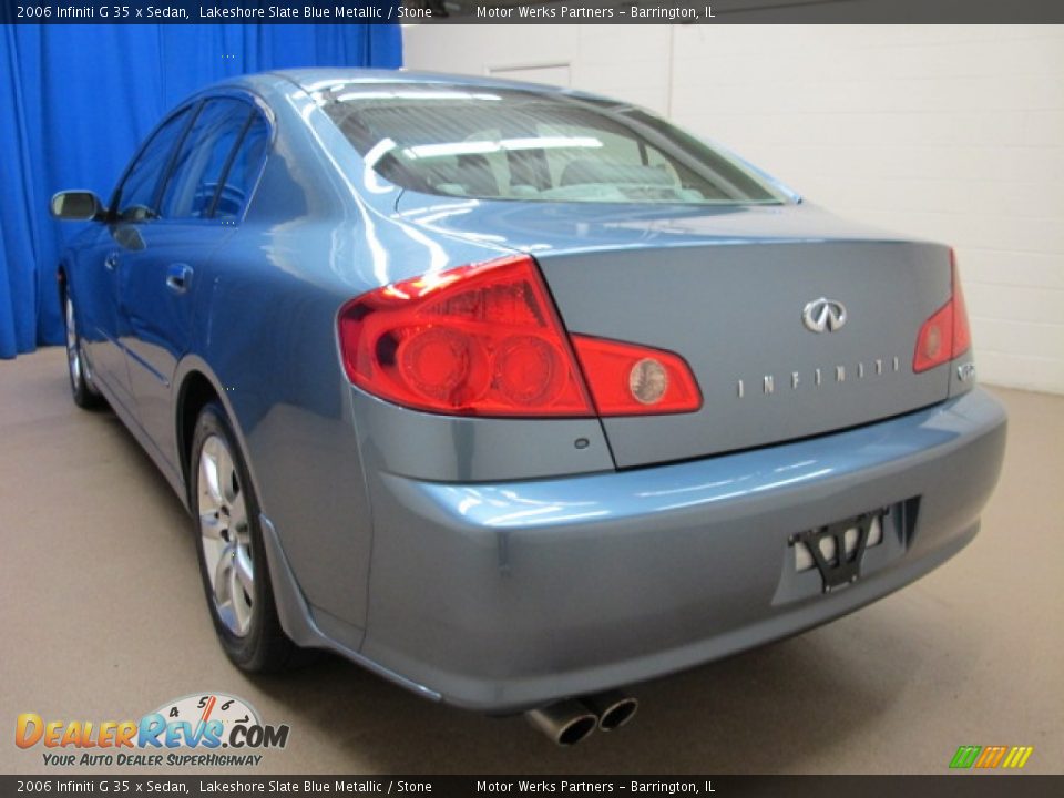 2006 Infiniti G 35 x Sedan Lakeshore Slate Blue Metallic / Stone Photo #5