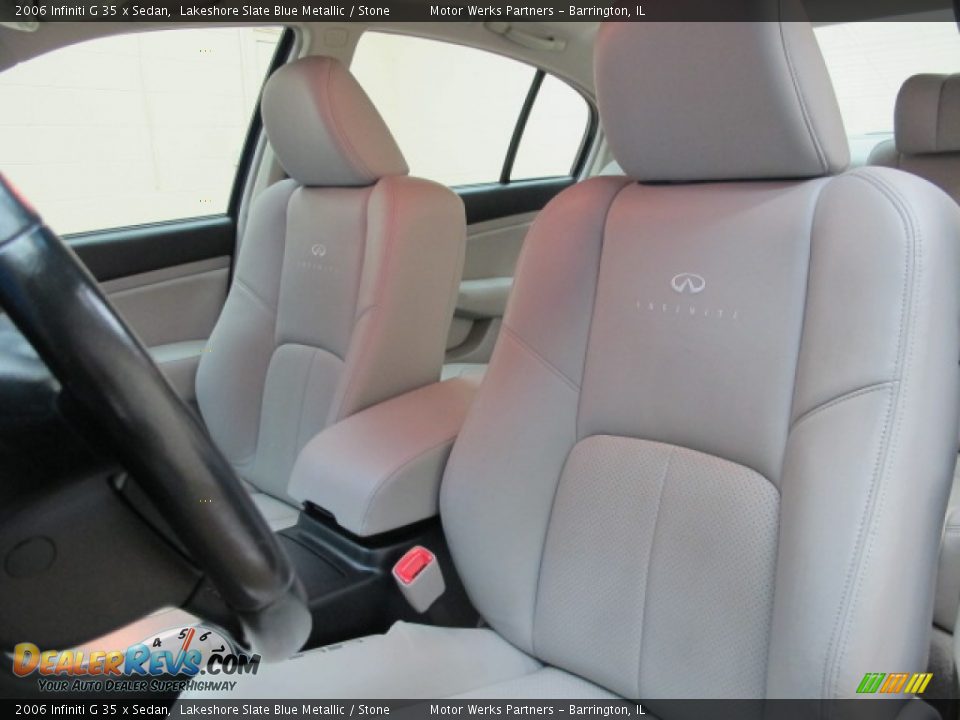 2006 Infiniti G 35 x Sedan Lakeshore Slate Blue Metallic / Stone Photo #16