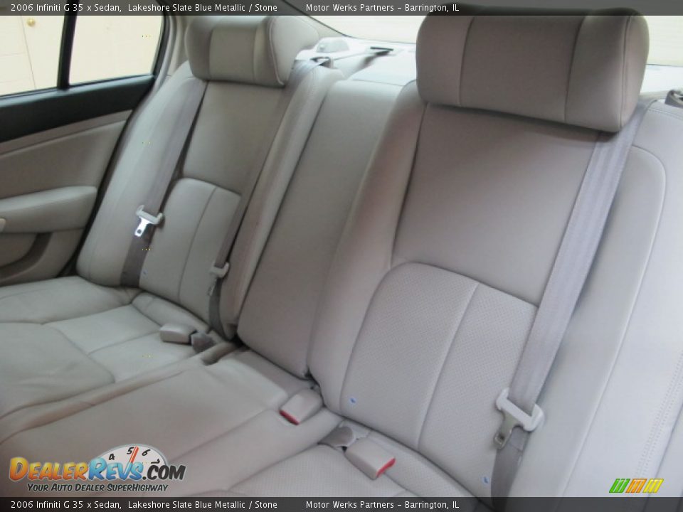 2006 Infiniti G 35 x Sedan Lakeshore Slate Blue Metallic / Stone Photo #18