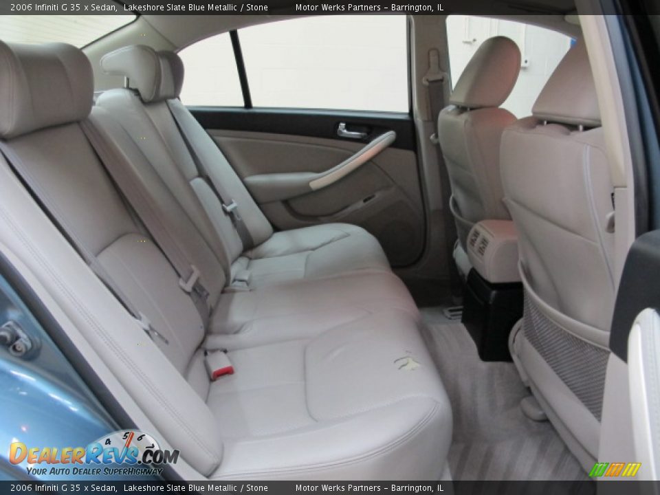 2006 Infiniti G 35 x Sedan Lakeshore Slate Blue Metallic / Stone Photo #19