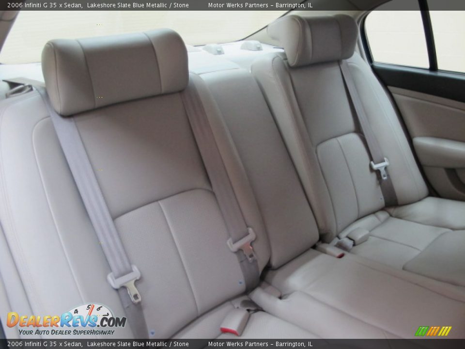 2006 Infiniti G 35 x Sedan Lakeshore Slate Blue Metallic / Stone Photo #20