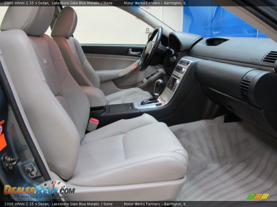 2006 Infiniti G 35 x Sedan Lakeshore Slate Blue Metallic / Stone Photo #21