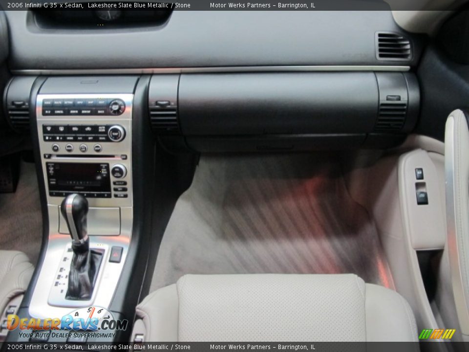 2006 Infiniti G 35 x Sedan Lakeshore Slate Blue Metallic / Stone Photo #24
