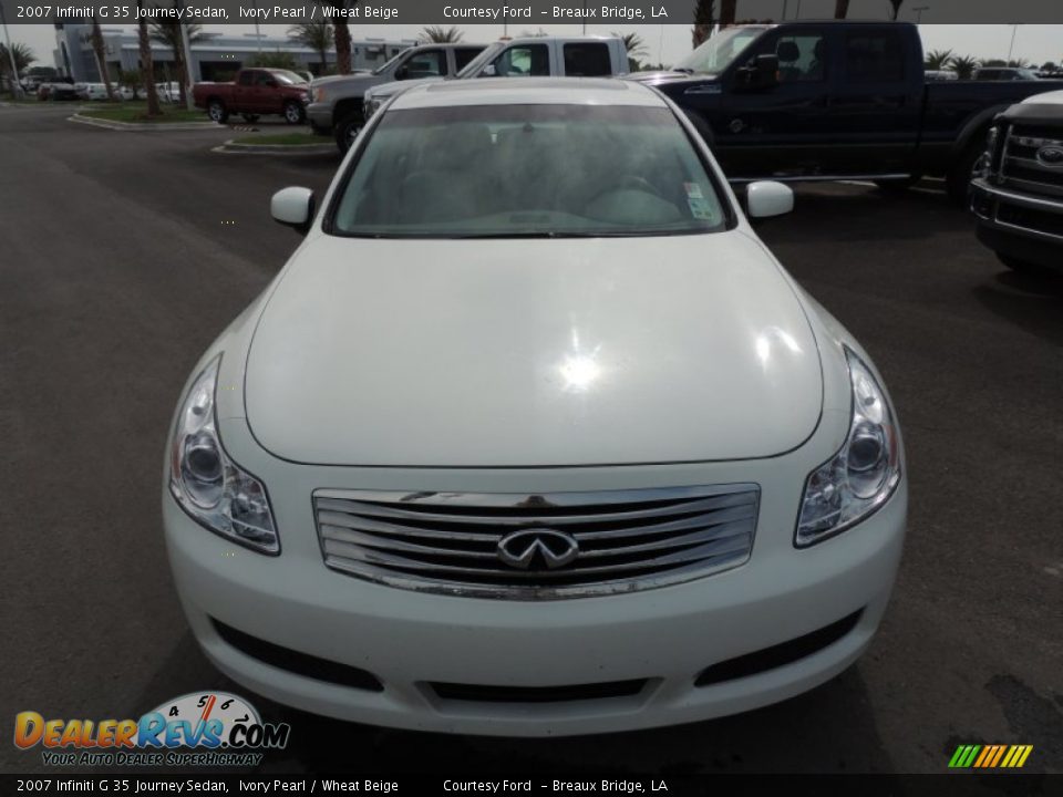 2007 Infiniti G 35 Journey Sedan Ivory Pearl / Wheat Beige Photo #2