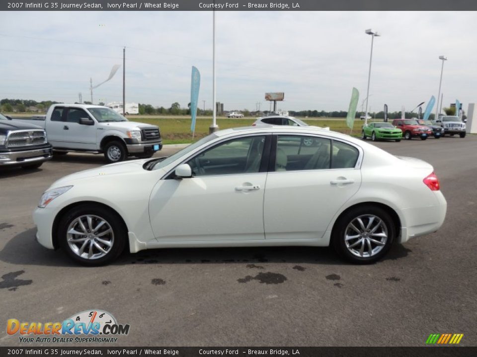 Ivory Pearl 2007 Infiniti G 35 Journey Sedan Photo #5