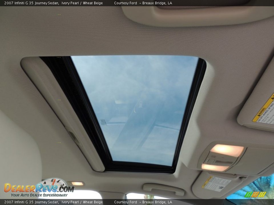 2007 Infiniti G 35 Journey Sedan Ivory Pearl / Wheat Beige Photo #7