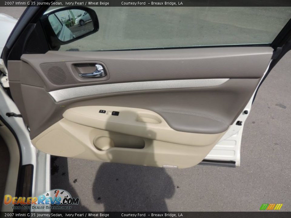2007 Infiniti G 35 Journey Sedan Ivory Pearl / Wheat Beige Photo #8
