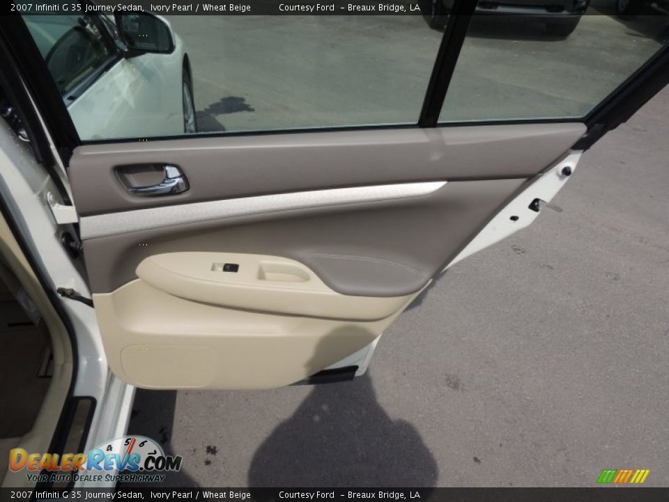 2007 Infiniti G 35 Journey Sedan Ivory Pearl / Wheat Beige Photo #10